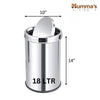 Mumma's LIFE Stainless Steel Swing Dust Bin with Lid| Garbage Bin, Trash Can for Home, Kitchen, Washroom, Bathroom and Offices