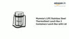 Mumma's LIFE Stainless Steel Lunch Box with 3 Leakproof Air-Tight Stainless Steel Round Containers and Cover Bag | Stainless Steel & Spill Proof Lunch Box (Steelo 440mlX3)