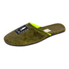 STYLE HEIGHT Men's Synthetic Green Sliders