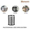 Mumma's LIFE Stainless Steel Open Perforated Dustbin Without Lid| Garbage Bin For Home, Bedroom, washrooms, Office, Kitchen, Bathroom