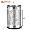 Mumma's LIFE Stainless Steel Open Perforated Dustbin Without Lid| Garbage Bin For Home, Bedroom, washrooms, Office, Kitchen, Bathroom