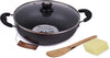 Mumma's LIFE Non-Stick Deep Kadai with Glass Lid- with Riveted and Virgin Bakelite Handle PFOA/Heavy Metal Free