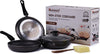 Mumma's LIFE- Non Stick Aluminium Cookware Set 24cm with 3MM Thickness, Dosa Tawa, Kadai with Glass Lid, and Frying Pan Set of 6 Piece