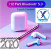 XANK TWS i12 Bluetooth Earphone with Portable Charging Case (White, True Wireless) - MILA STORE